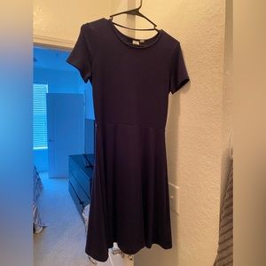 Navy blue cotton dress